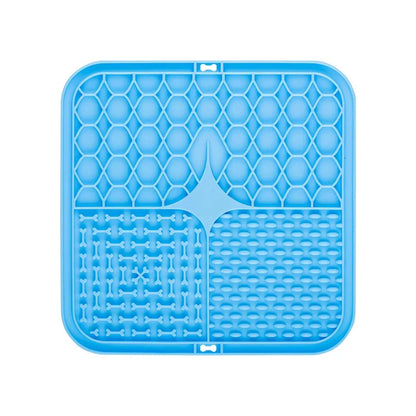 Silicone Dog Lick Mat - Slow Feeder  Bathing Distraction Tool - ZOOMNSTORE