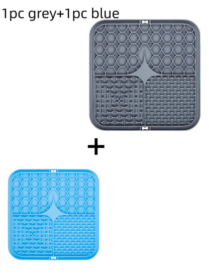 Silicone Dog Lick Mat - Slow Feeder  Bathing Distraction Tool - ZOOMNSTORE