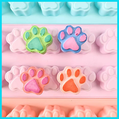 Silicone Dog Paw Molds - Non Stick Puppy Paw Ice Molds for Chocolate Candy & Jelly Treats - ZOOMNSTORE