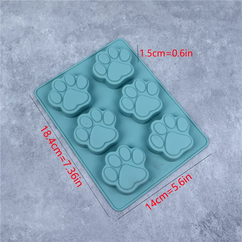 Silicone Dog Paw Molds - Non Stick Puppy Paw Ice Molds for Chocolate Candy & Jelly Treats - ZOOMNSTORE
