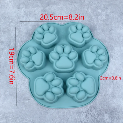 Silicone Dog Paw Molds - Non Stick Puppy Paw Ice Molds for Chocolate Candy & Jelly Treats - ZOOMNSTORE