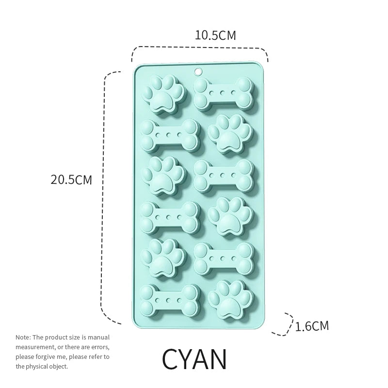 Silicone Dog Paw Molds - Non Stick Puppy Paw Ice Molds for Chocolate Candy & Jelly Treats - ZOOMNSTORE
