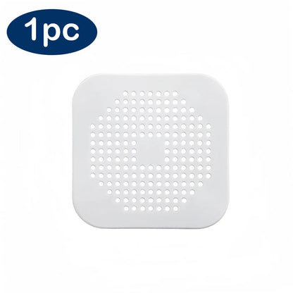 Shower Drain Cover Hair Catcher Flat Silicone Plug Stopper for Bathroom Kitchen Sink Bathtub Strainer TPR Protector - ZOOMNSTORE