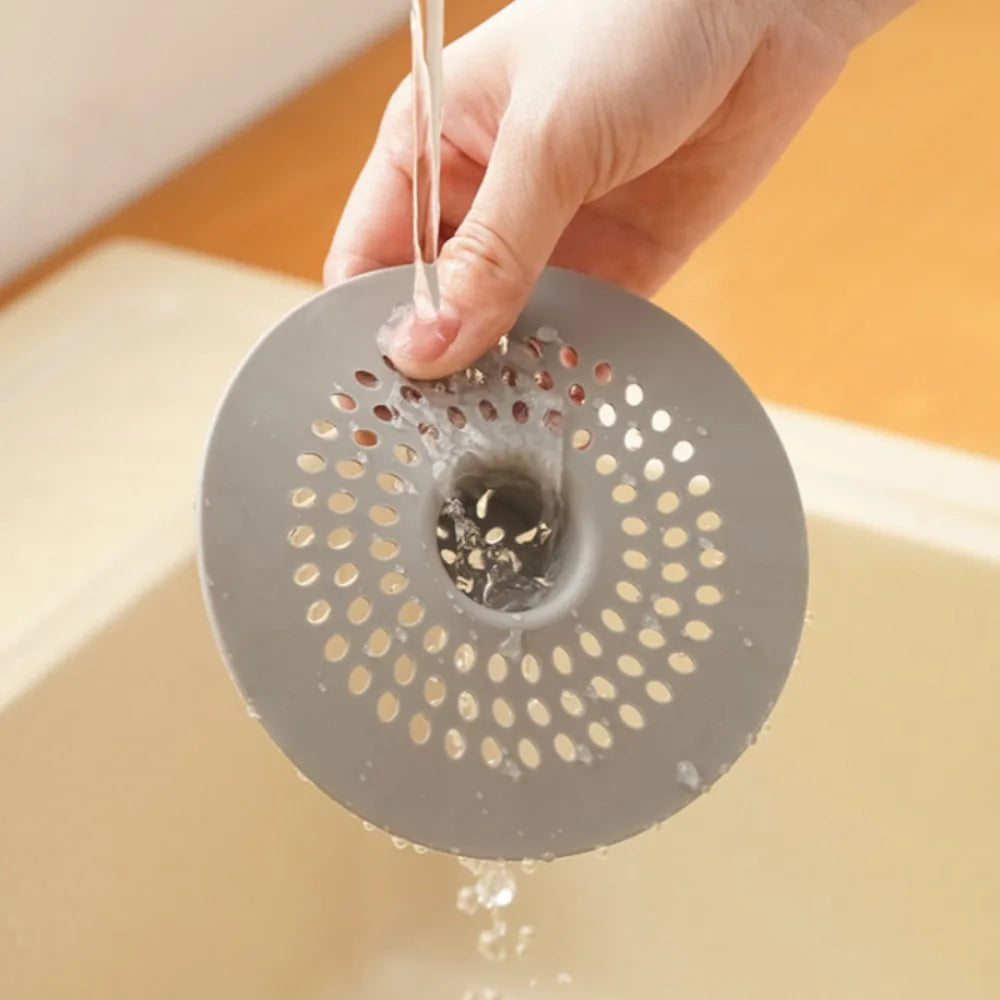 Silicone Drain Strainer – Bathroom & Kitchen Sink Hair Catcher with Drain Hole Filter - ZOOMNSTORE
