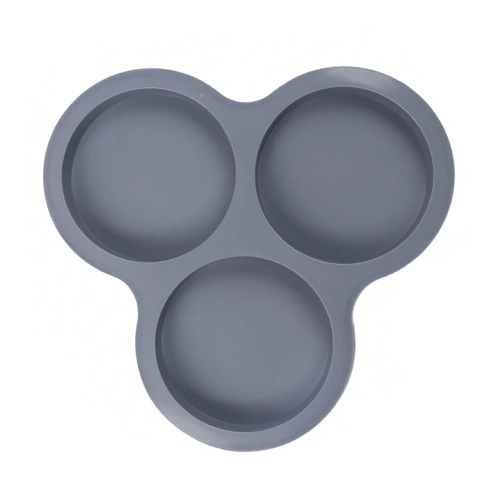 Silicone Egg Mold | 3 Cavity Reusable Muffin Baking Mold - Nonstick Heat Resistant Bakeware - ZOOMNSTORE