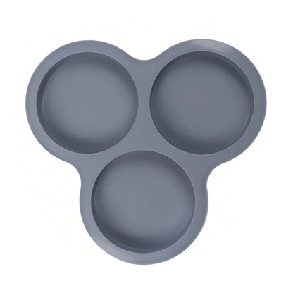 Silicone Egg Mold | 3 Cavity Reusable Muffin Baking Mold - Nonstick Heat Resistant Bakeware - ZOOMNSTORE