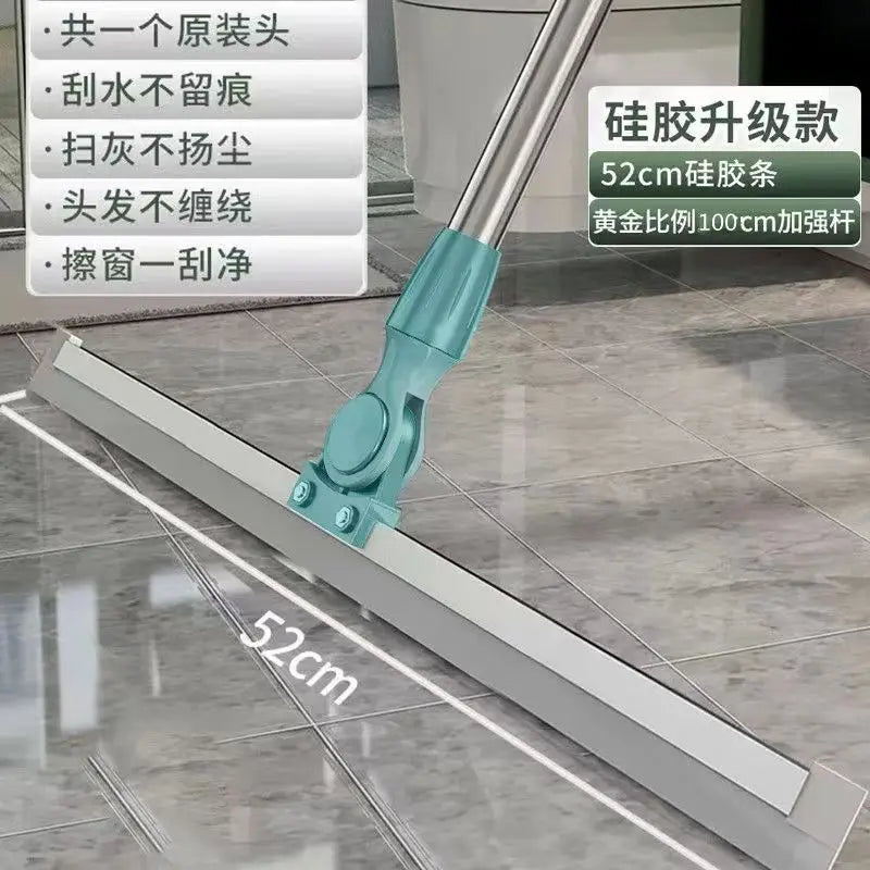 Silicone Floor Mop - Magic Broom Sweeper for Bathroom & Kitchen Floor Cleaning - ZOOMNSTORE