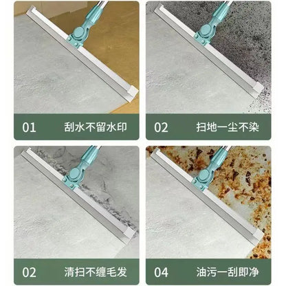 Silicone Floor Mop - Magic Broom Sweeper for Bathroom & Kitchen Floor Cleaning - ZOOMNSTORE