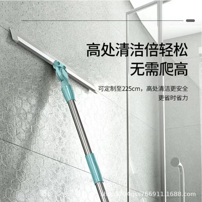 Silicone Floor Mop - Magic Broom Sweeper for Bathroom & Kitchen Floor Cleaning - ZOOMNSTORE