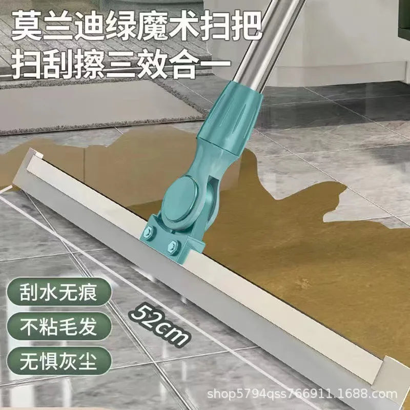 Silicone Floor Mop - Magic Broom Sweeper for Bathroom & Kitchen Floor Cleaning - ZOOMNSTORE