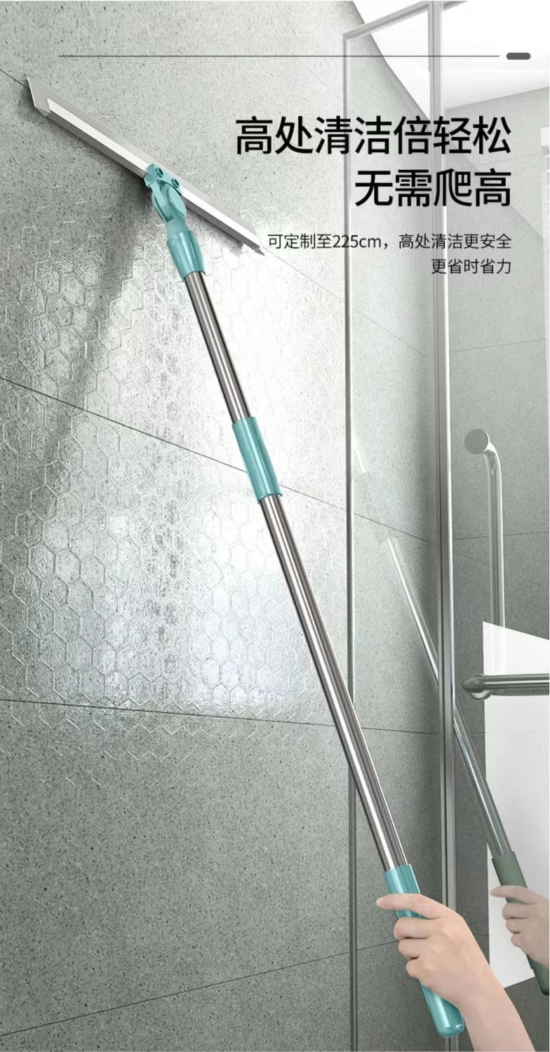 Silicone Floor Mop - Magic Broom Sweeper for Bathroom & Kitchen Floor Cleaning - ZOOMNSTORE