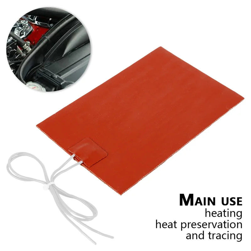 Silicone Heater Pad – Car Heating Mat & Fuel Engine Warmer with Temperature Control - ZOOMNSTORE