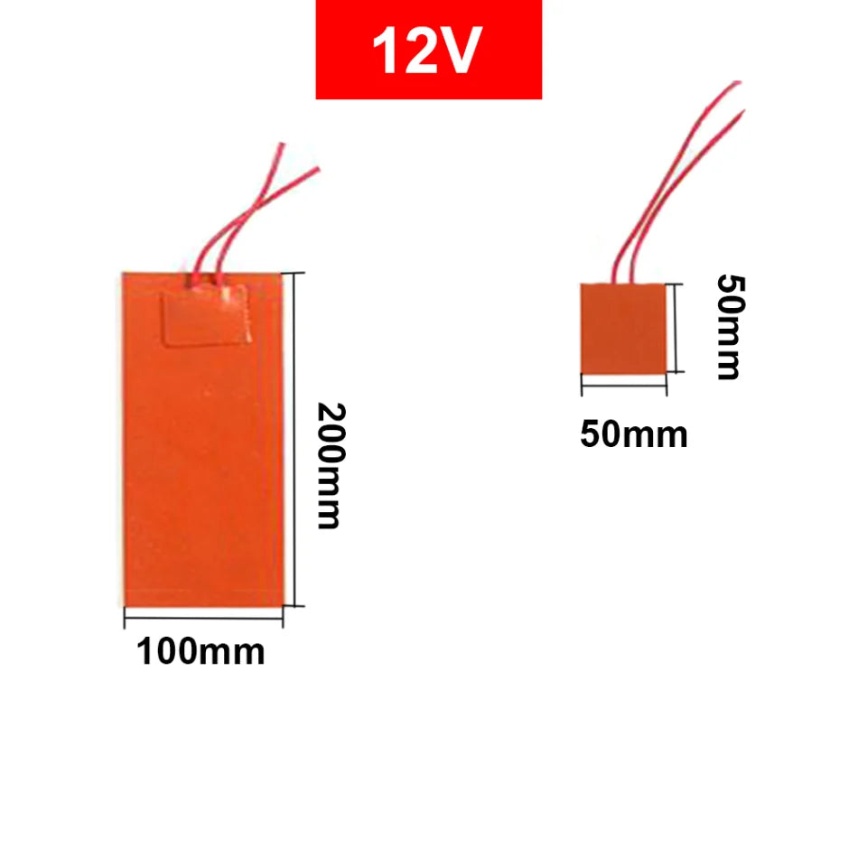 Silicone Heating Pad - Flexible Waterproof Rubber Heater Band for 3D Printer Bed - ZOOMNSTORE