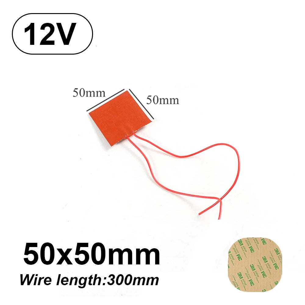 Silicone Heating Pad - Flexible Waterproof Rubber Heater Band for 3D Printer Bed - ZOOMNSTORE