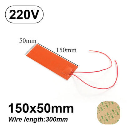 Silicone Heating Pad - Flexible Waterproof Rubber Heater Band for 3D Printer Bed - ZOOMNSTORE