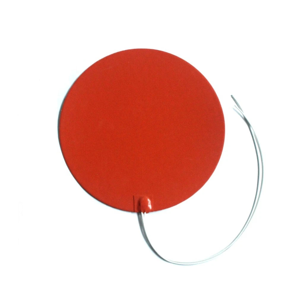 Silicone Heating Pad - Large Round Electric Heater Mat with 3M Adhesive for 3D Printer - ZOOMNSTORE