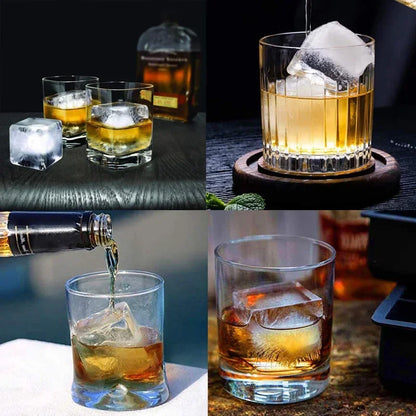 Silicone Ice Cube Molds - Reusable Spherical Whiskey Ice Cubes Tray for Cocktails - ZOOMNSTORE