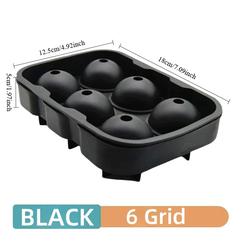 Silicone Ice Cube Molds - Reusable Spherical Whiskey Ice Cubes Tray for Cocktails - ZOOMNSTORE