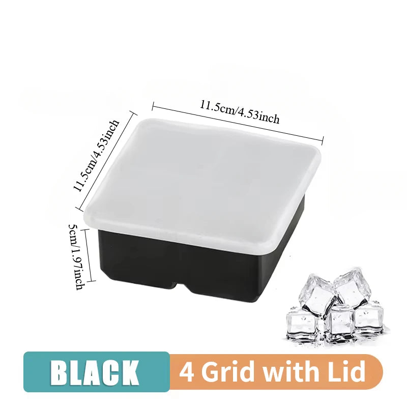 Silicone Ice Cube Molds - Reusable Spherical Whiskey Ice Cubes Tray for Cocktails - ZOOMNSTORE