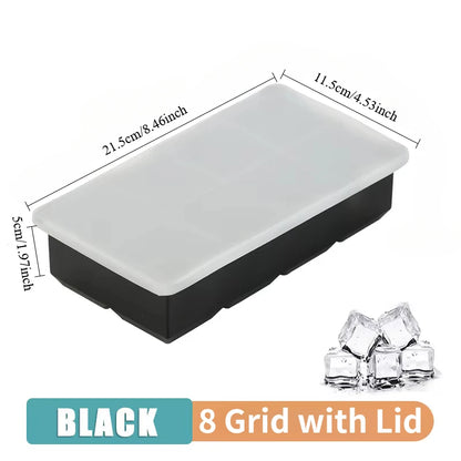 Silicone Ice Cube Molds - Reusable Spherical Whiskey Ice Cubes Tray for Cocktails - ZOOMNSTORE