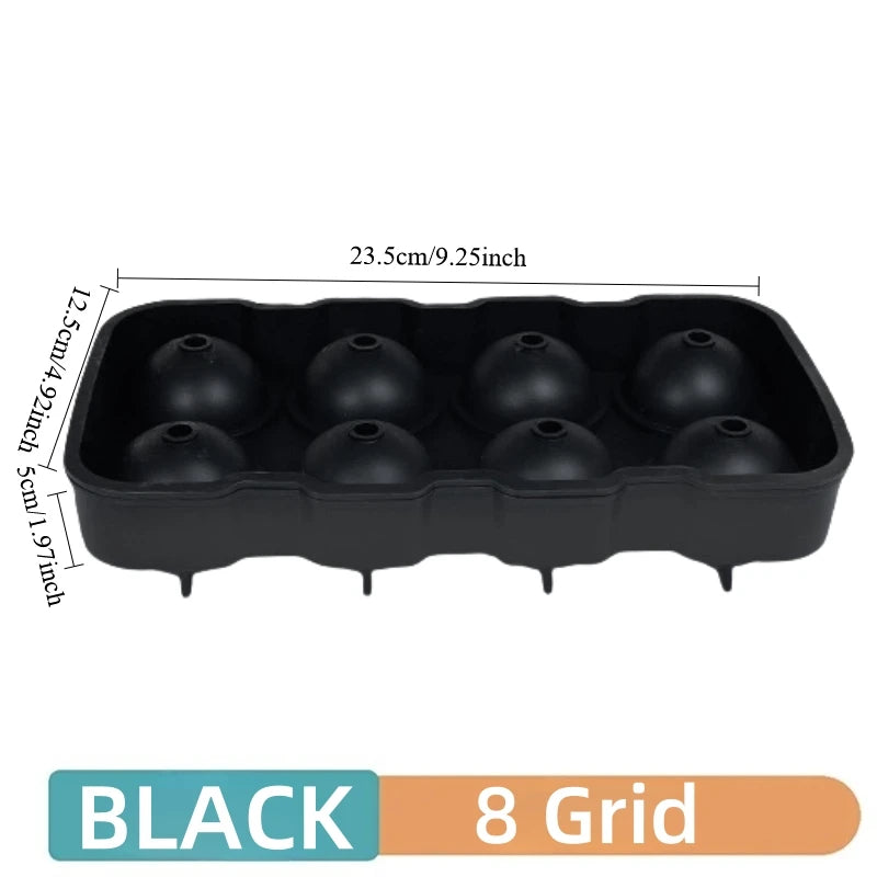 Silicone Ice Cube Molds - Reusable Spherical Whiskey Ice Cubes Tray for Cocktails - ZOOMNSTORE