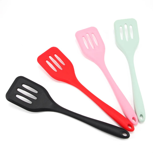 Silicone Slotted Turner Spatula - Kitchen Cooking Utensil for Frying Eggs and Fish - ZOOMNSTORE