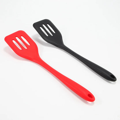 Silicone Slotted Turner Spatula - Kitchen Cooking Utensil for Frying Eggs and Fish - ZOOMNSTORE
