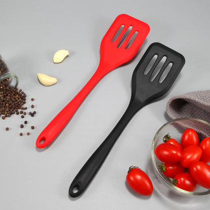 Silicone Slotted Turner Spatula - Kitchen Cooking Utensil for Frying Eggs and Fish - ZOOMNSTORE