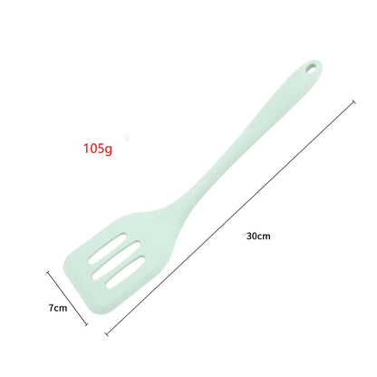 Silicone Slotted Turner Spatula - Kitchen Cooking Utensil for Frying Eggs and Fish - ZOOMNSTORE