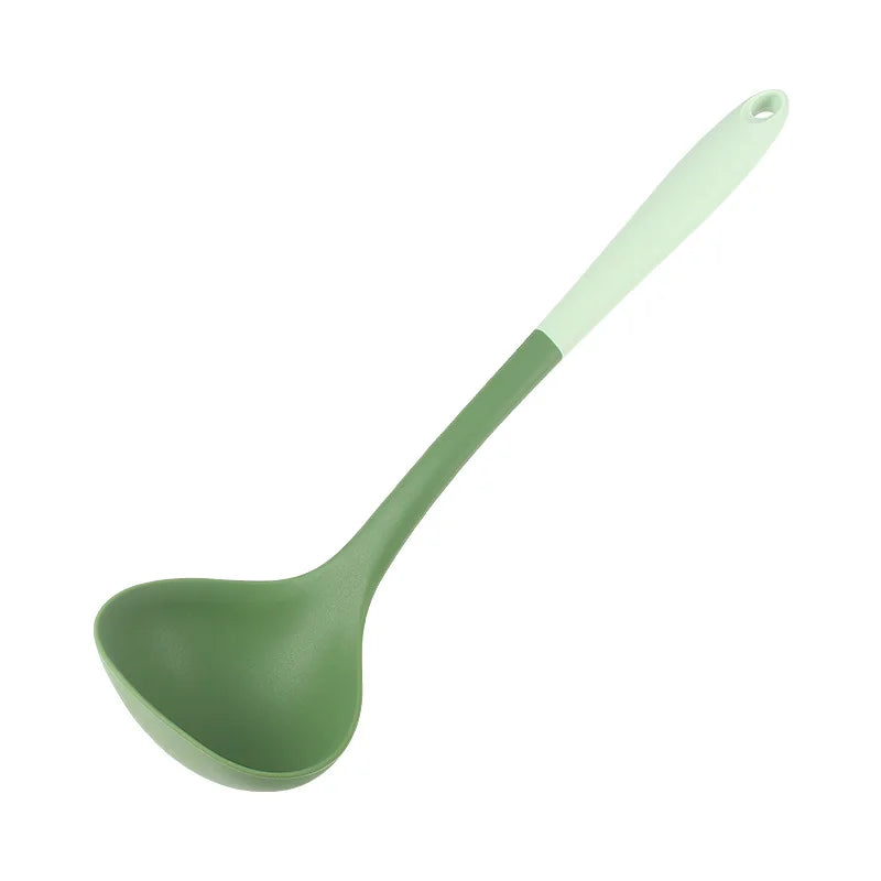 Silicone Kitchen Utensils | 6-Piece Heat Resistant Cooking Tool Set with Spatula, Ladle & Spoon - ZOOMNSTORE