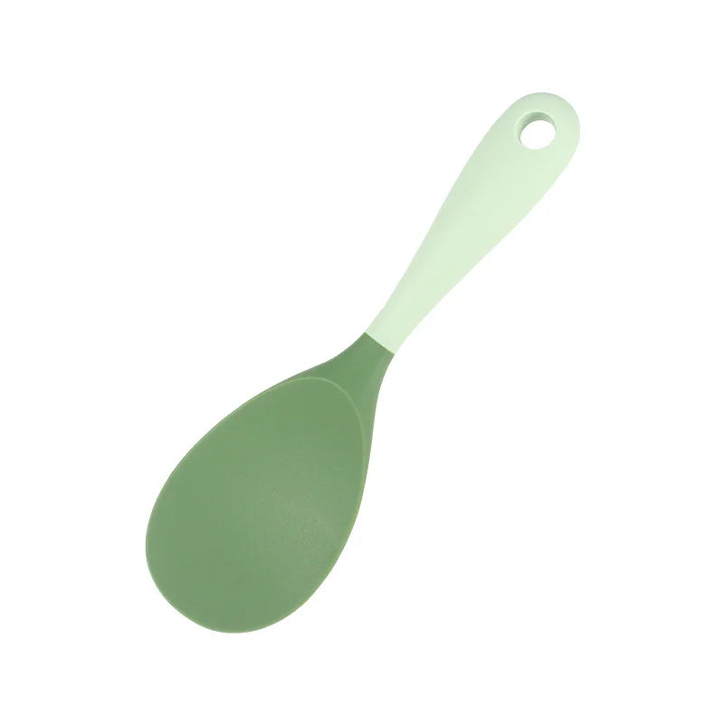 Silicone Kitchen Utensils | 6-Piece Heat Resistant Cooking Tool Set with Spatula, Ladle & Spoon - ZOOMNSTORE