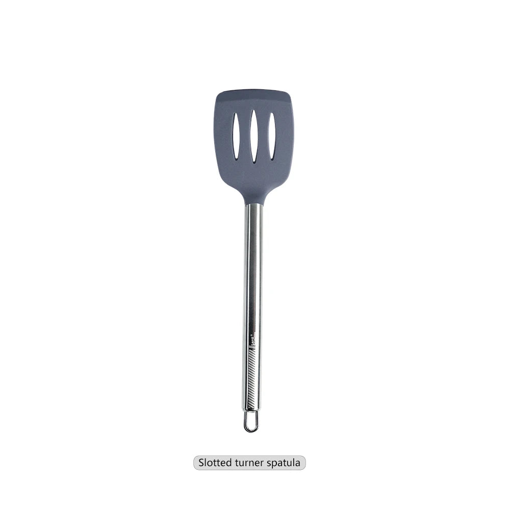 Silicone Kitchen Utensils – Heat Resistant Cooking Tool Sets with Stainless Steel Handle - ZOOMNSTORE
