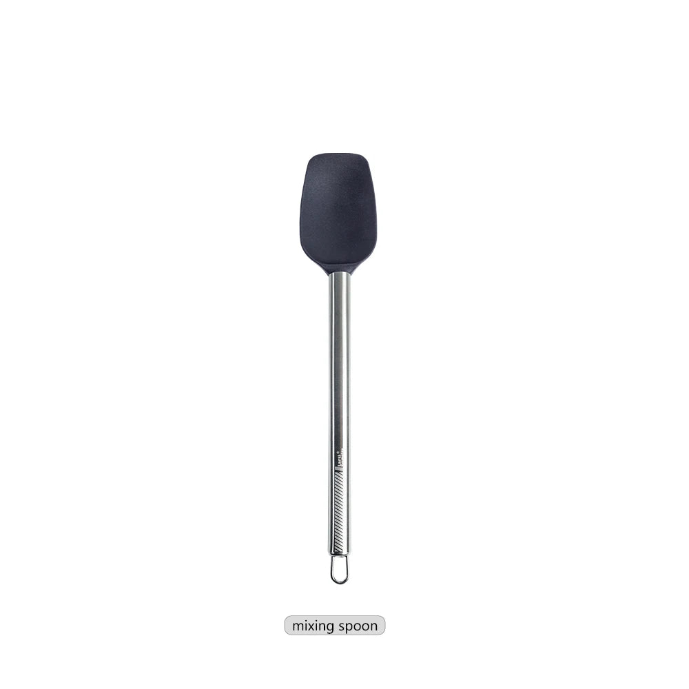Silicone Kitchen Utensils – Heat Resistant Cooking Tool Sets with Stainless Steel Handle - ZOOMNSTORE