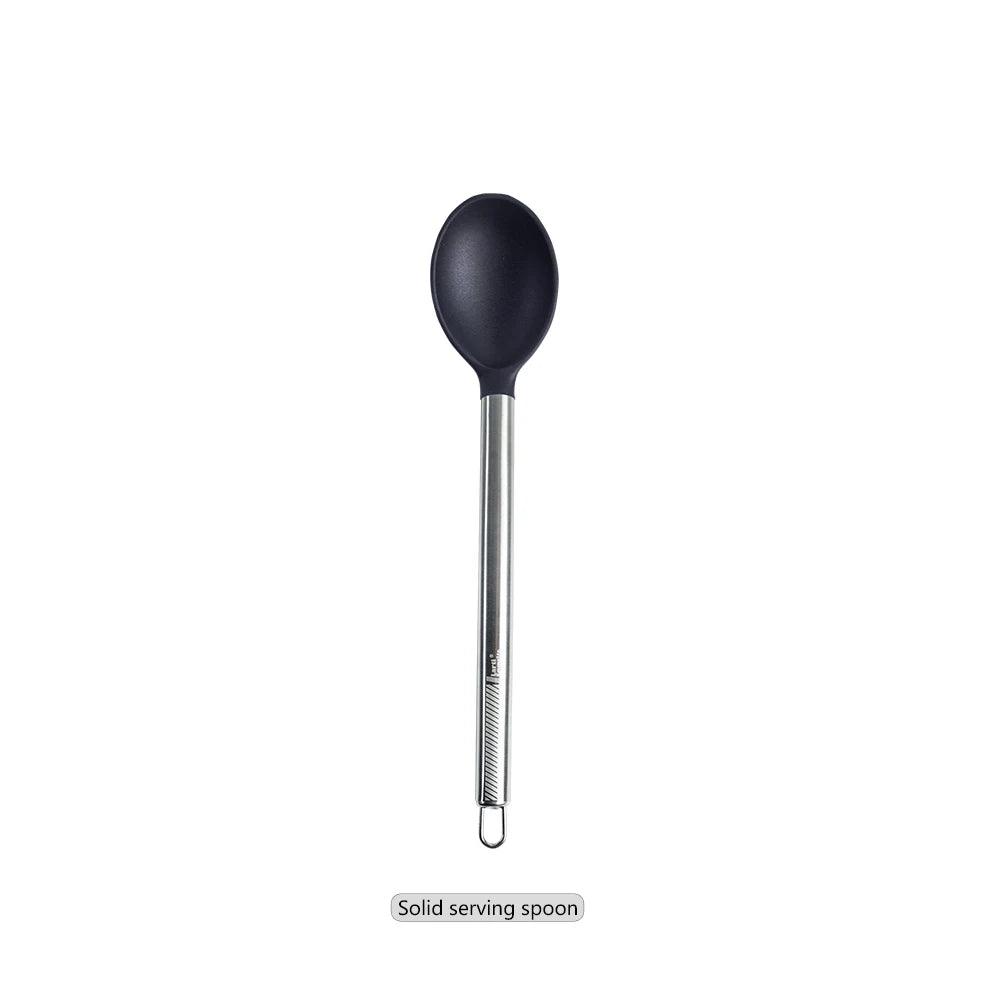 Silicone Kitchen Utensils – Heat Resistant Cooking Tool Sets with Stainless Steel Handle - ZOOMNSTORE