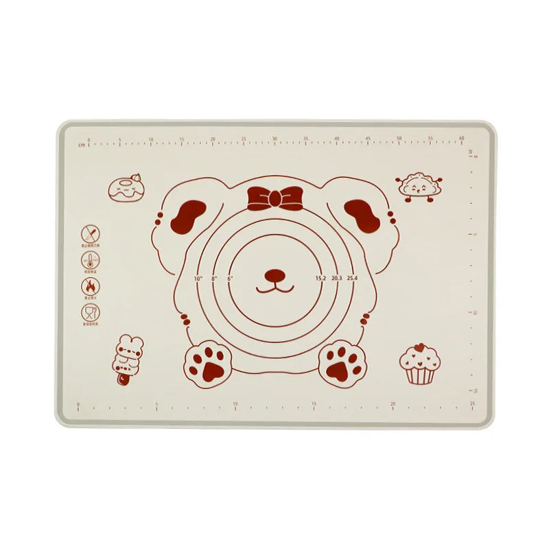 Silicone Kneading Mat – Thickened Non Slip Baking Sheet for Pizza Dough - ZOOMNSTORE