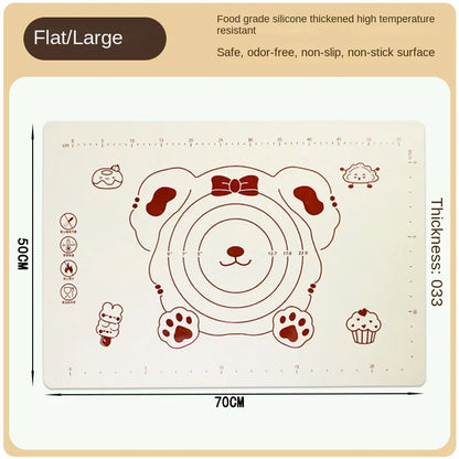 Silicone Kneading Mat – Thickened Non Slip Baking Sheet for Pizza Dough - ZOOMNSTORE