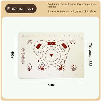 Silicone Kneading Mat – Thickened Non Slip Baking Sheet for Pizza Dough - ZOOMNSTORE