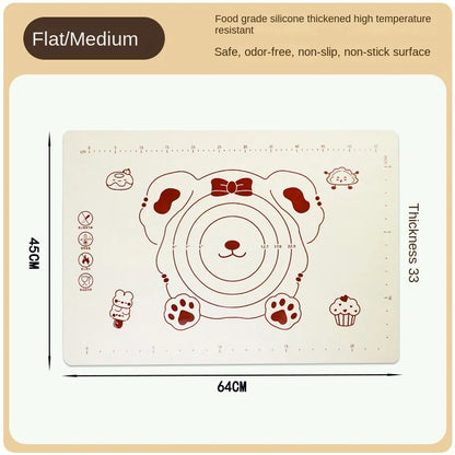 Silicone Kneading Mat – Thickened Non Slip Baking Sheet for Pizza Dough - ZOOMNSTORE