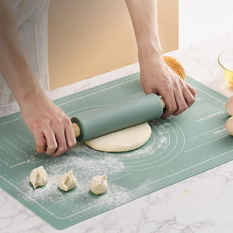 Silicone Kneading Pad | Large Non-Slip Food Grade Dough Rolling Mat Set - ZOOMNSTORE