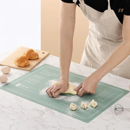 Silicone Kneading Pad | Large Non-Slip Food Grade Dough Rolling Mat Set - ZOOMNSTORE