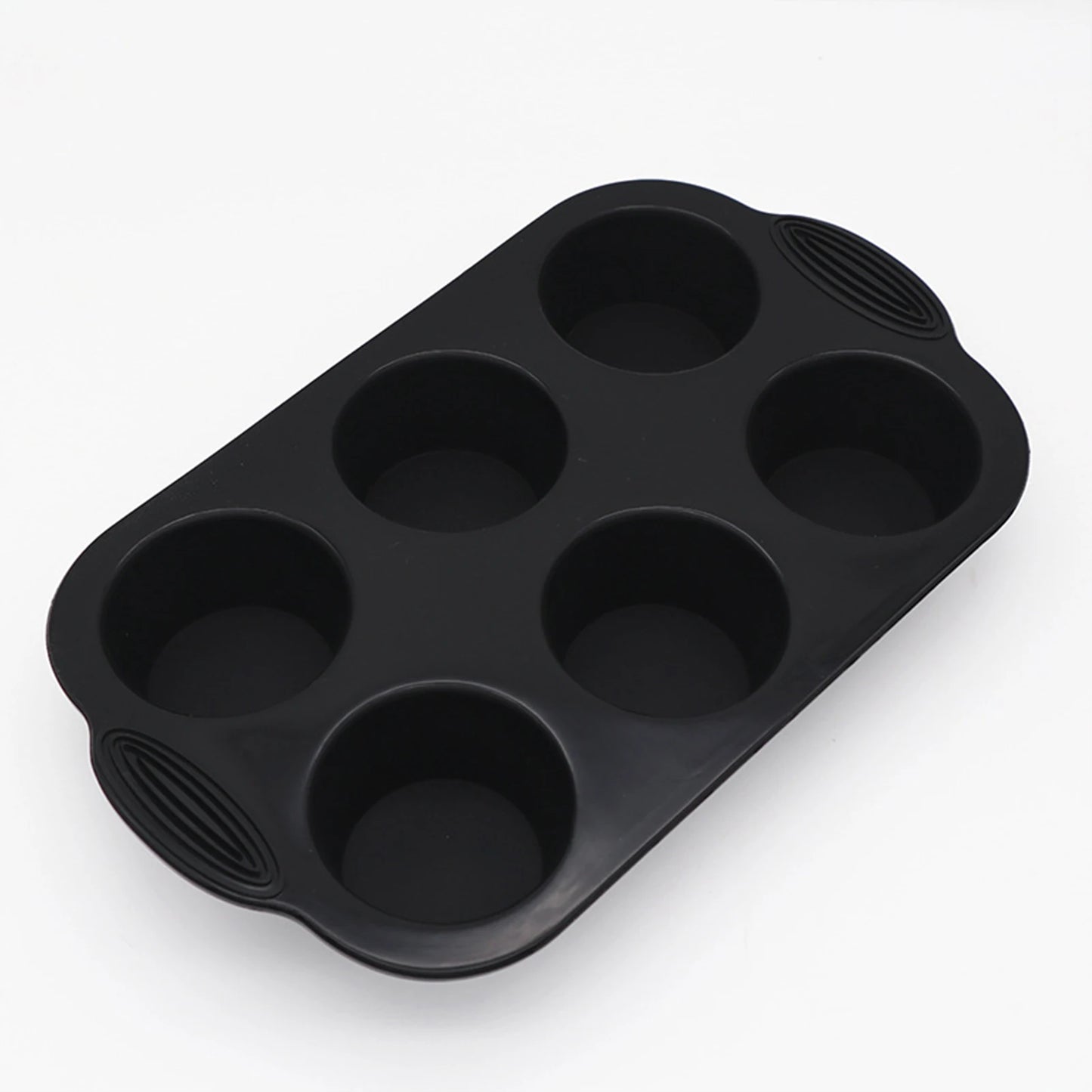 Silicone Muffin Tray with 6 Cups | Easy Clean Nonstick Muffin Mold for Cupcake & Cake Baking - ZOOMNSTORE