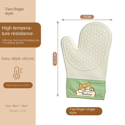 Silicone Oven Gloves – Heat Resistant Gloves with Non Slip Textured Grip for Baking - ZOOMNSTORE