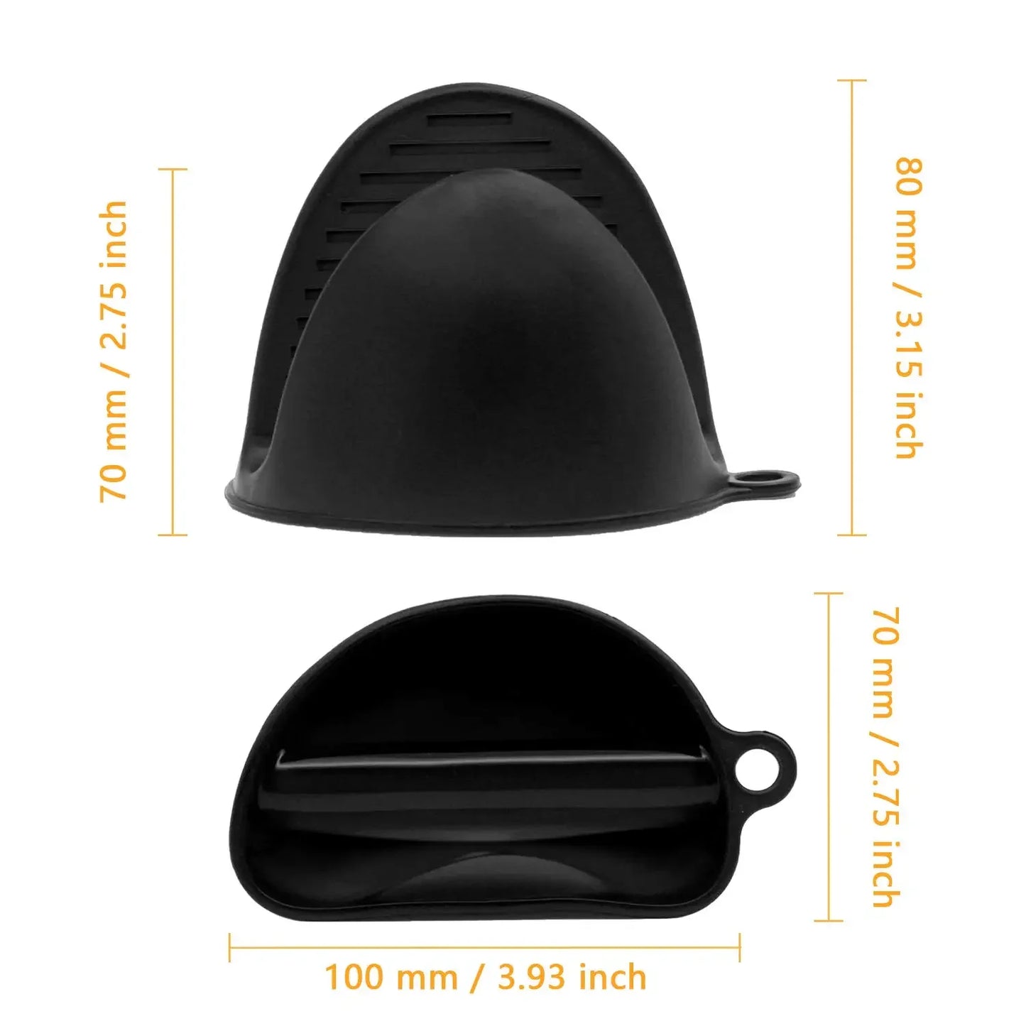 Silicone Oven Mitts | Heat Resistant Gloves Non Slip Baking Pot Holder Set - ZOOMNSTORE