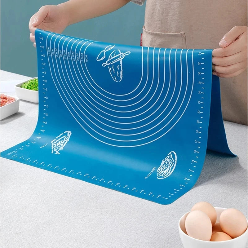 Silicone Pastry Mat | Non Stick Dough Rolling Pad - Eco Friendly Baking Mat 30x40cm - ZOOMNSTORE