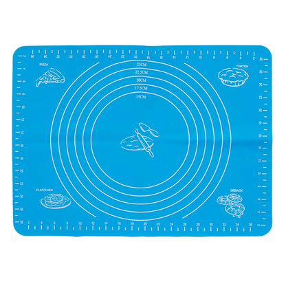 Silicone Pastry Mat | Non Stick Dough Rolling Pad - Eco Friendly Baking Mat 30x40cm - ZOOMNSTORE