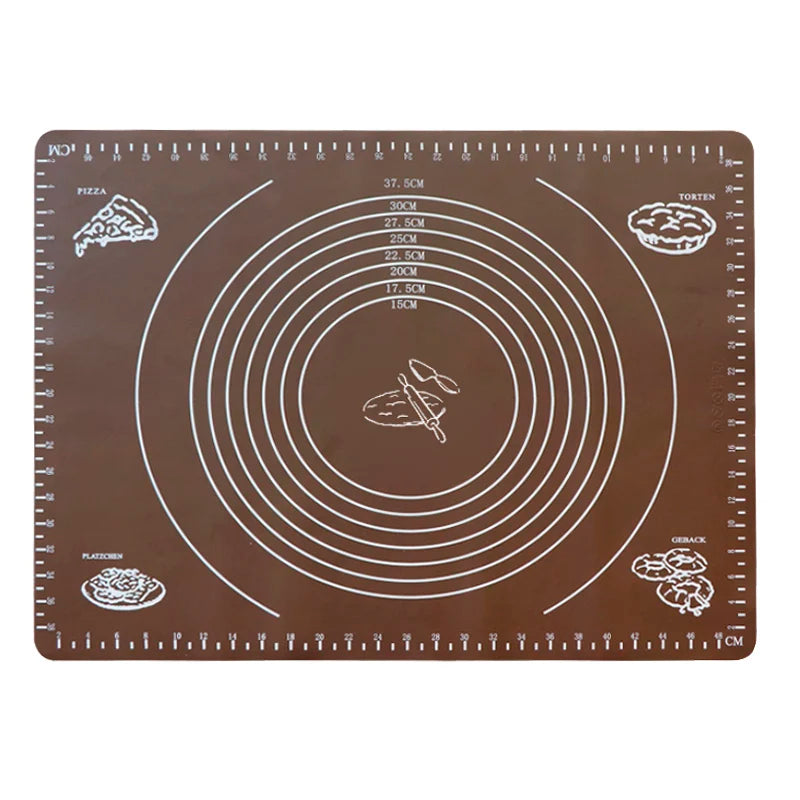 Silicone Pastry Mat | Non Stick Dough Rolling Pad - Eco Friendly Baking Mat 30x40cm - ZOOMNSTORE