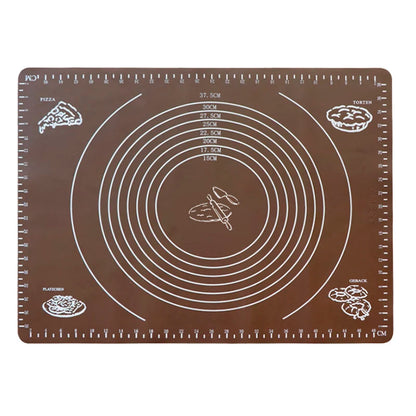 Silicone Pastry Mat | Non Stick Dough Rolling Pad - Eco Friendly Baking Mat 30x40cm - ZOOMNSTORE