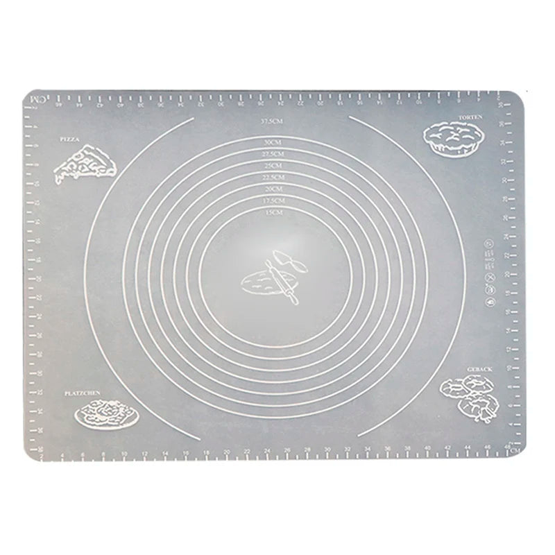 Silicone Pastry Mat | Non Stick Dough Rolling Pad - Eco Friendly Baking Mat 30x40cm - ZOOMNSTORE