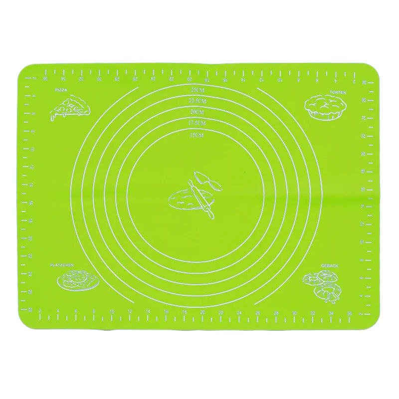Silicone Pastry Mat | Non Stick Dough Rolling Pad - Eco Friendly Baking Mat 30x40cm - ZOOMNSTORE