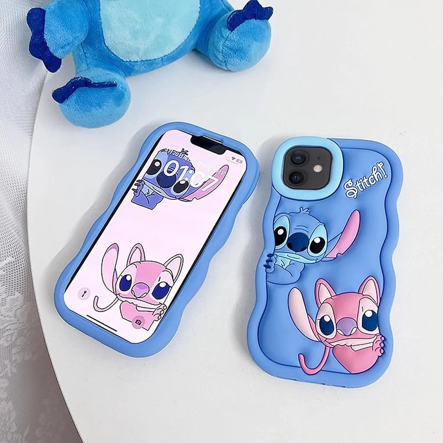 Silicone Wave Stitch Soft Case for iPhone 11-16 Pro Max Mini SE - ZOOMNSTORE